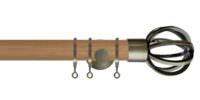 H5009F OAK BB Jones Curtain Poles 1