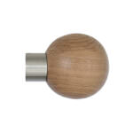 H5016F OAK Sphere finial for LUNAR 28mm POLE by from Design JR e1610707714203