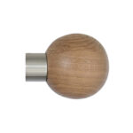 H5016F OAK Sphere finial for LUNAR 28mm POLE by from Design JR e1610707714203