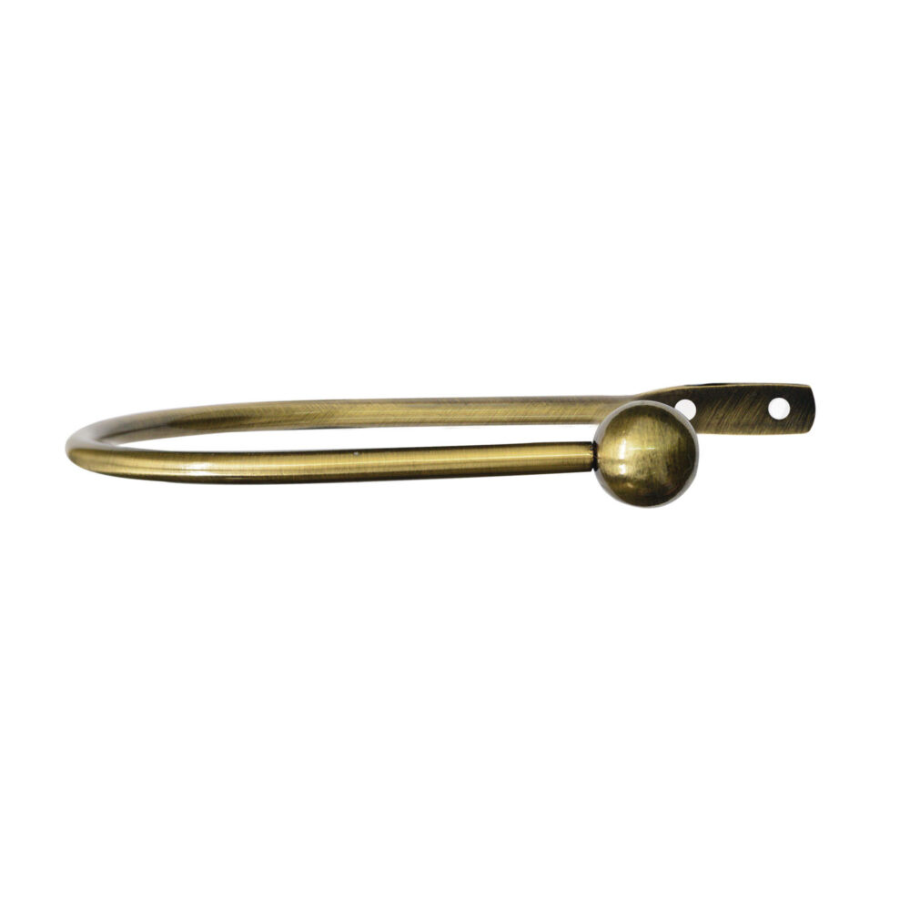 H6028H Antique Brass holdback cosmos quartz astra poles by from Design JR 1