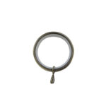 H6028R Antique Brass Metal curtain rings for 28mm curtain pole 1