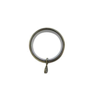 H6028R Antique Brass Metal curtain rings for 28mm curtain pole 1