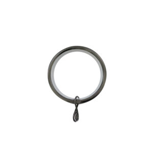 H6028R Black Nickel Metal curtain rings for 28mm curtain pole 1