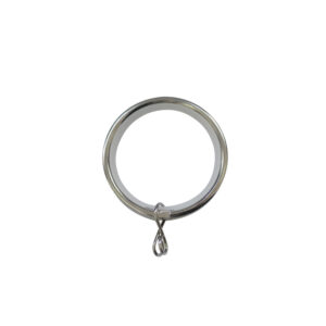 H6028R Chrome Metal curtain rings for 28mm curtain pole 1