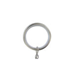 H6028R Matt Nickel Metal curtain rings for 28mm curtain pole e1610563084672