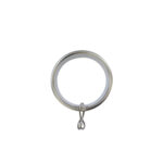 H6028R Matt Nickel Metal curtain rings for 28mm curtain pole e1610563084672