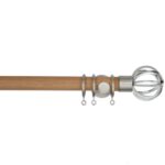 H5009F Lunar Matt Nickel OAK Curtain Pole buy from Design JR