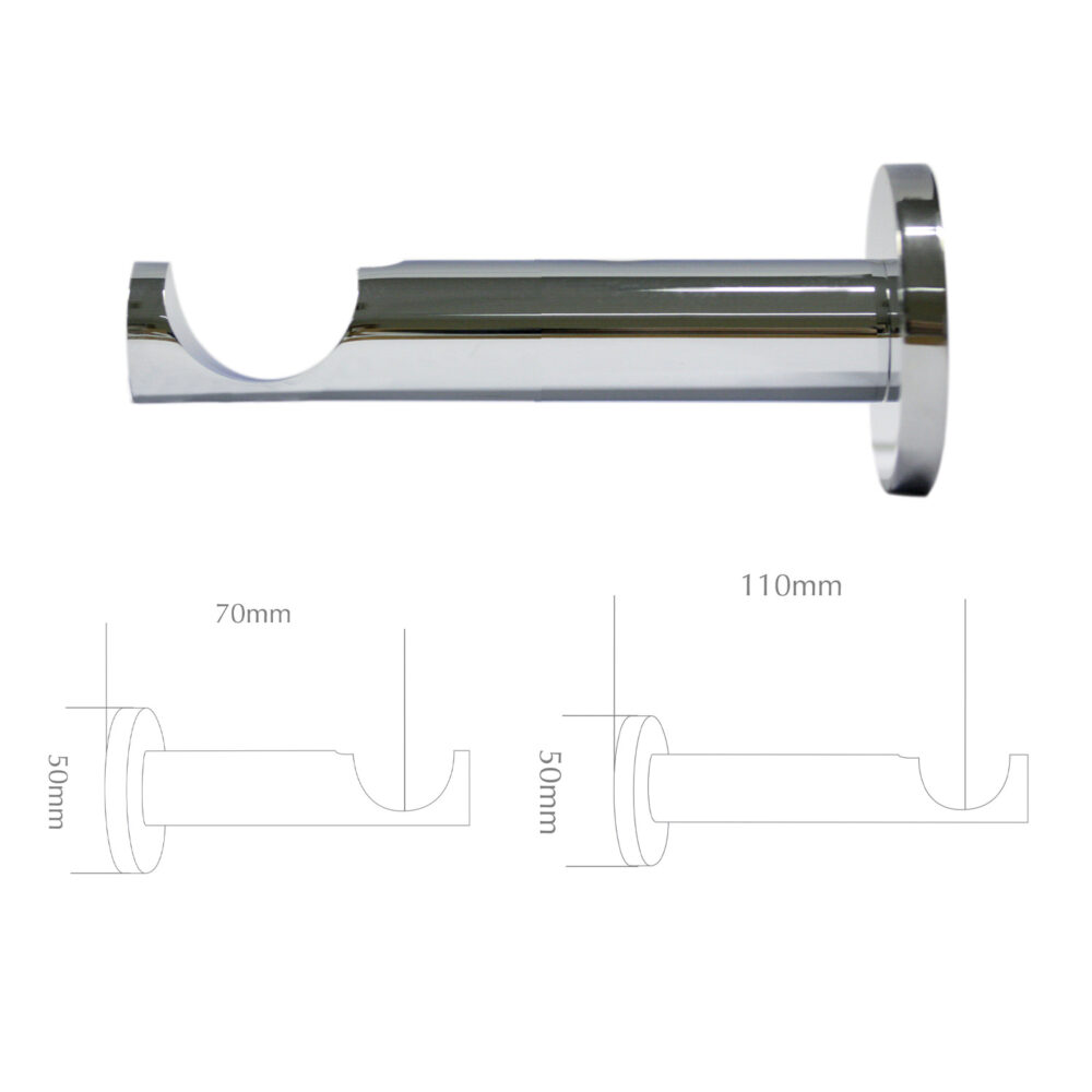 BRACKET chrome for 35mm pole