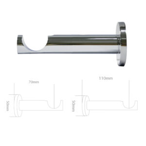 BRACKET chrome for 35mm pole