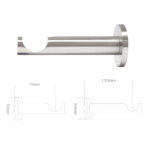 BRACKET matt nickel for 35mm pole