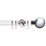 H6238F CHR Acrylic Jones Curtain Poles