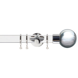 H6238F CHR Acrylic Jones Curtain Poles