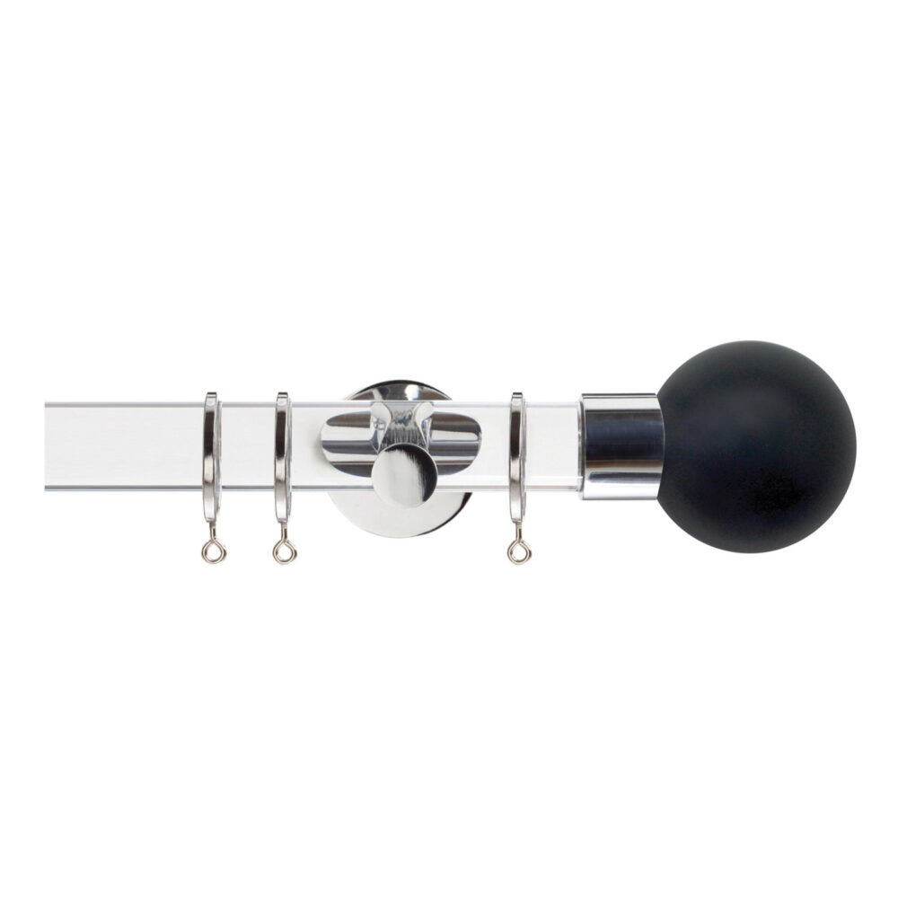 H6047F CHA CHR Acrylic Pole Jones Curtain Poles