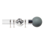 H6047F LEA CHR Acrylic Pole Jones Curtain Poles