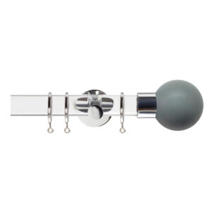 H6047F LEA CHR Acrylic Pole Jones Curtain Poles