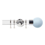 H6047F SKY CHR Acrylic Pole Jones Curtain Poles