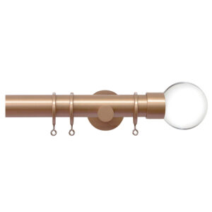 H6236F RG on Roe Gold PoleJones Curtain Poles