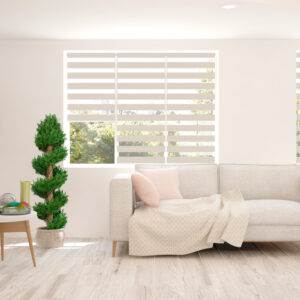 202 cream striped day and night blind