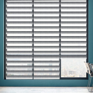 214 striped black and white day and night blind