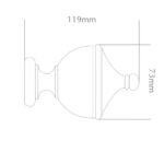 H3026F Urn Finial Diagram
