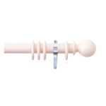 H4100F BSH Ball Finial With Chrome Brackets