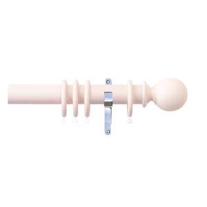 H4100F BSH Ball Finial With Chrome Brackets
