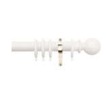 H4100F COT Ball Finial With Brass Brackets 1