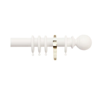 H4100F COT Ball Finial With Brass Brackets 1