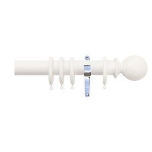 H4100F COT Ball Finial With Chrome Brackets