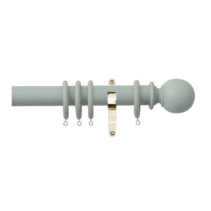 H4100F HAZ Ball Finial With Brass Brackets 1
