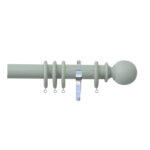 H4100F HAZ Ball Finial With Chrome Brackets