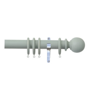 H4100F HAZ Ball Finial With Chrome Brackets