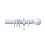 H4100F MIS Ball Finial With Brass Brackets 1