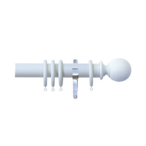 H4100F MIS Ball Finial With Chrome Brackets