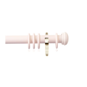 H4140EC Blush End Cap Finial with brass brackets 1