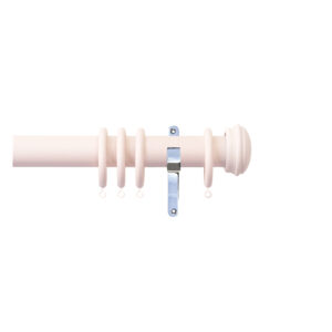 H4140EC Blush End Cap Finial with chrome brackets 1