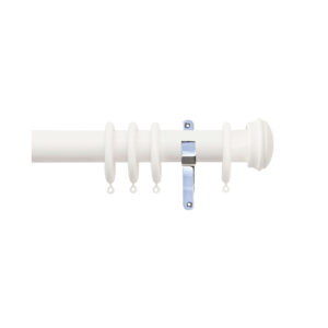 H4140EC Cotton End Cap Finial With Chrome Brackets 1