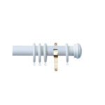 H4140EC Mist End Cap Finial With Brass Brackets 1
