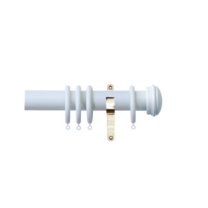 H4140EC Mist End Cap Finial With Brass Brackets 1