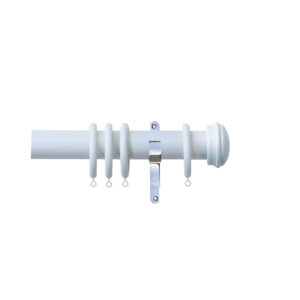 H4140EC Mist End Cap Finial With Chrome Brackets 1