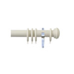 H4140EC Sand End Cap Finial With Chrome Brackets 1