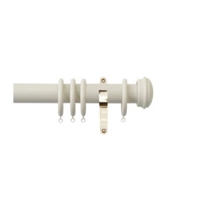 H4140EC Sand End Cap Finial With Brass Brackets 1