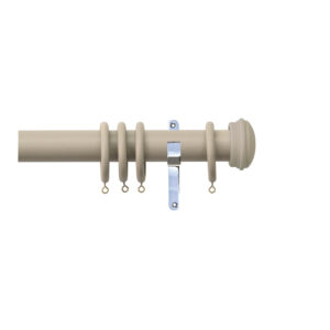 H4140EC Ttuffle End Cap Finial With Chrome Brackets 1