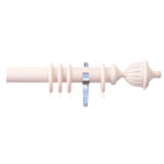 H4141F BSH Fluted Urn Finials With Chrome Brackets 1