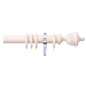 H4141F BSH Fluted Urn Finials With Chrome Brackets 1
