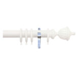 H4141F COT Fluted Urn Finials With Chrome Brackets 1