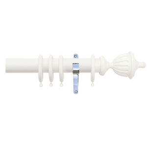H4141F COT Fluted Urn Finials With Chrome Brackets 1