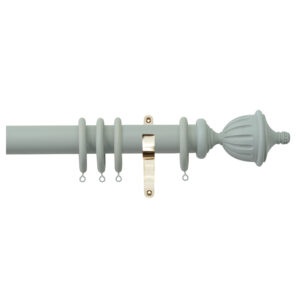 H4141F HAZ Fluted Urn Finials With Brass Brackets 1 1