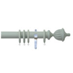 H4141F HAZ Fluted Urn Finials With Chrome Brackets 1
