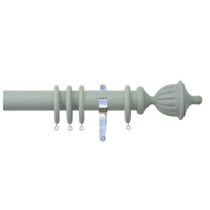 H4141F HAZ Fluted Urn Finials With Chrome Brackets 1